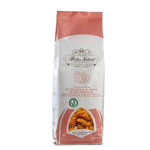 Pasta Natura Organic Gluten Free Fusilli Turmeric and Pepper 250g