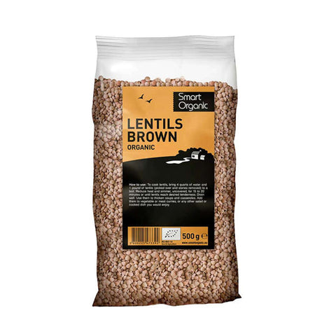Smart Organic Brown Lentils 500g