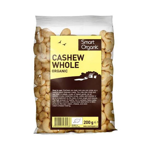 Smart Organic Cashew Whole 200g
