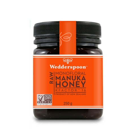 Wedderspoon Raw Manuka Honey KFactor 16+ 250g