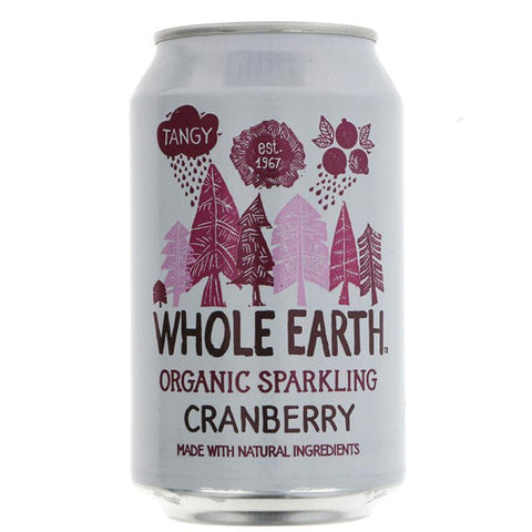Whole Earth Organic Sparkling Cranberry Drink 330ml
